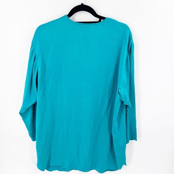 ✅ VINTAGE VICTORIA'S SECRET GOLD LABEL NIGHT SHIRT IN TEAL SIZE LARGE - Picture 4 of 8